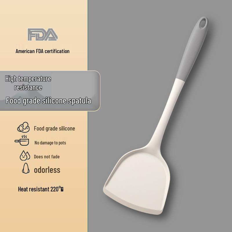 

Набор высокотемпературных силиконовых лопаток и ложек с прорезями с антипригарным покрытием