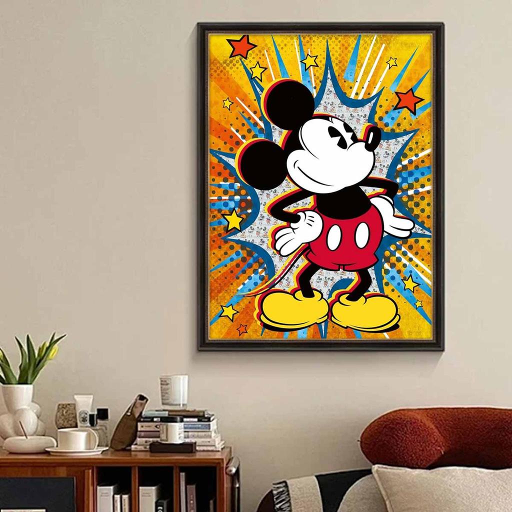 Full Round Diamond Painting Proud Mickey Art Rhinestone Picture Mosaic DIY 5D Cross Stitch Embroidery Home Decoration