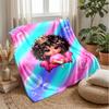 Rock Music Gesture Theme Blanket Lightweight Warm Flannel Blanket Decorative Throw Blanket for Home Decoration