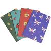 Papboo A5 Handy, Easy To Carry Unruled, Plain, Cute Creatures Notebooks for Everyone Set of 4 for Doodling, Writing, Not