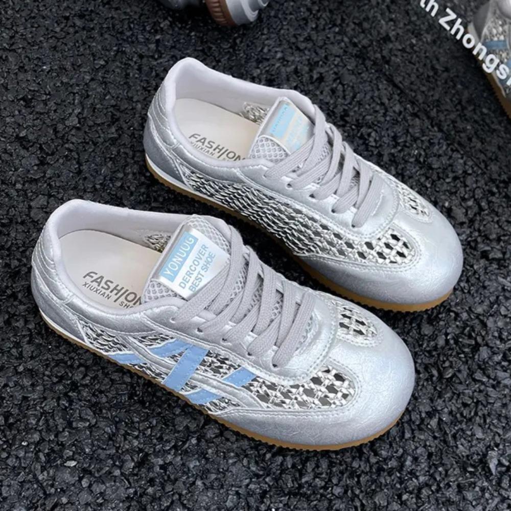2025 Summer New Mesh Breathable Woven Forrest Gump Shoes Sports and Casual Moral Training Shoes