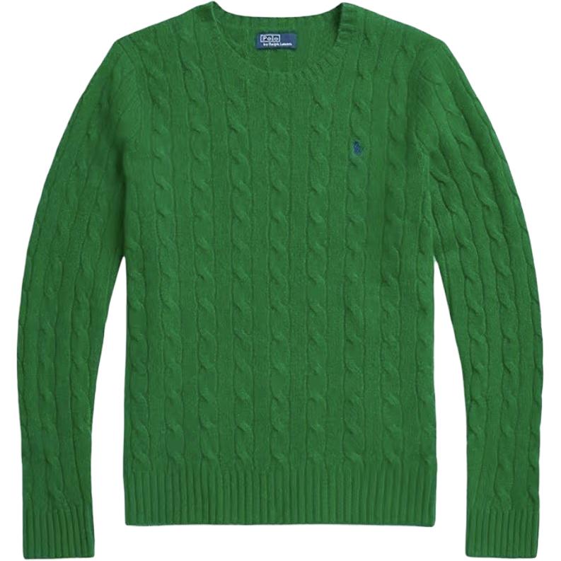 Свитер с круглым вырезом Polo Ralph Lauren однотонный с длинным рукавом женский свитер 211882916-501 XS 12090₽