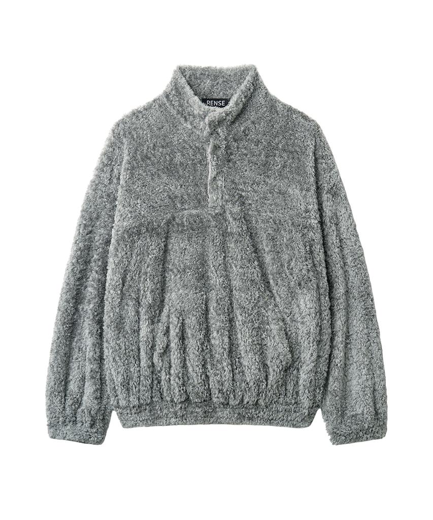 Lense Sherpa Fleece Pullover Blue Gray