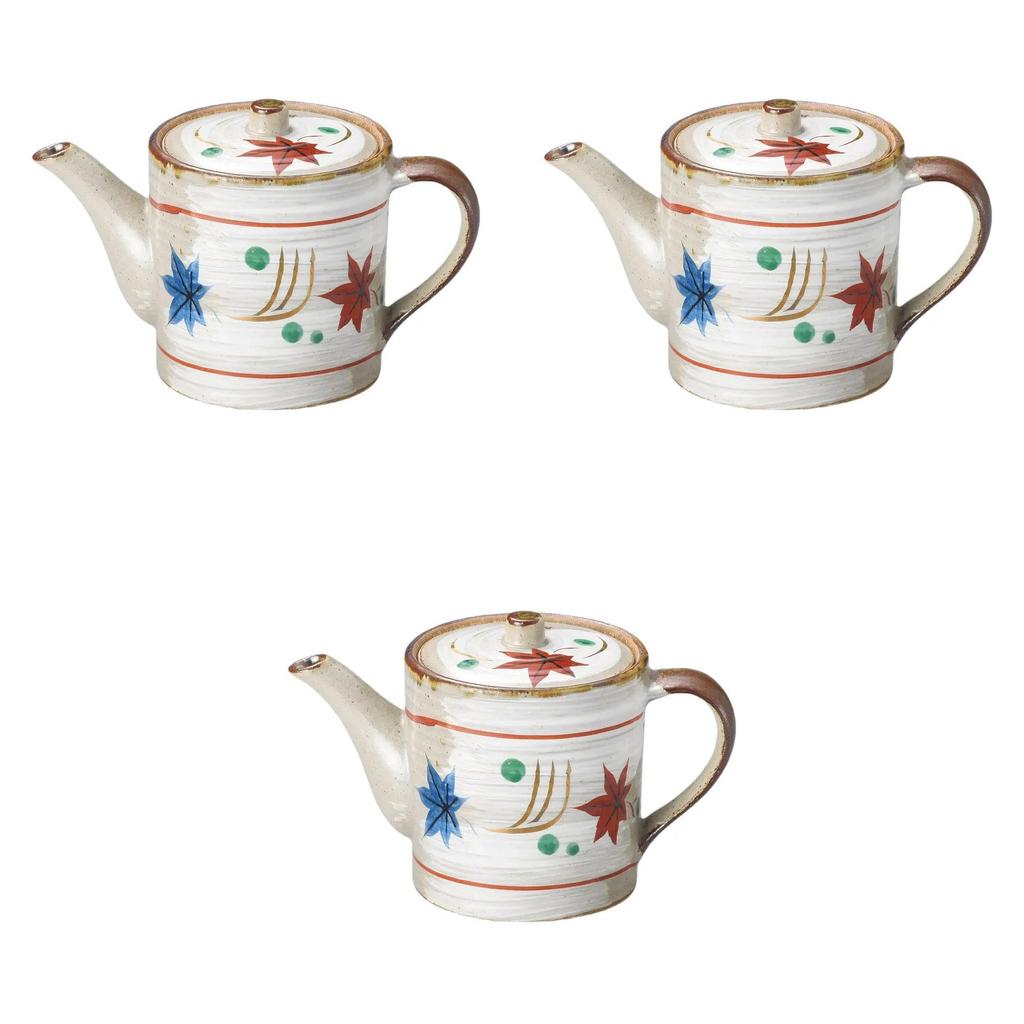 Set of 3 Momiji Soup Bowls X 12cm Soup Banko Setomonohonpo (Medium) [10.5 (570cc)] Bowls, Ware,
