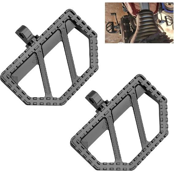 

Motorcycle Mini Floorboards Riot Foot Pegs Male Mount Fit for Harley Dyna Fat Bob Touring Road King Street Glide Road Glide Electra Glide Sportster чёрный