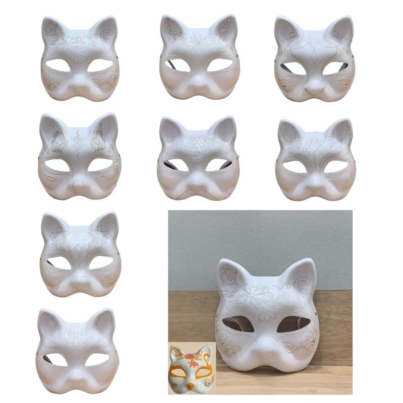 DIY Paper Mask DIY Hand Paint Mask for Kid Adult Halloween