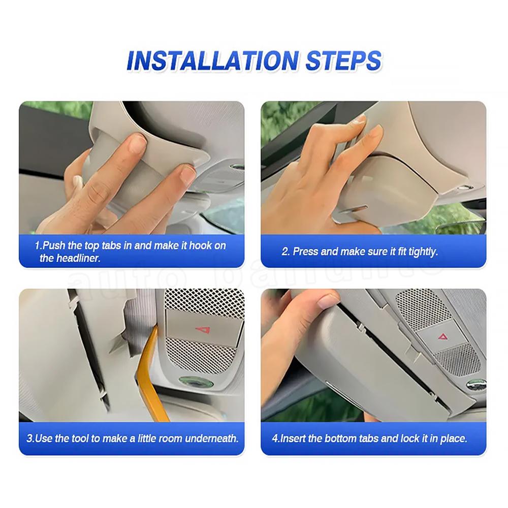 Für Tesla Modell 3 Modell Y 2023 2022 - 2017 Auto Gläser Halter Fall Sonnenbrille Lagerung Box Auto Innen Auto