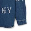 New MLB New York Yankees Denim Jacket Unisex Indigo 3ADRG0344-50INS