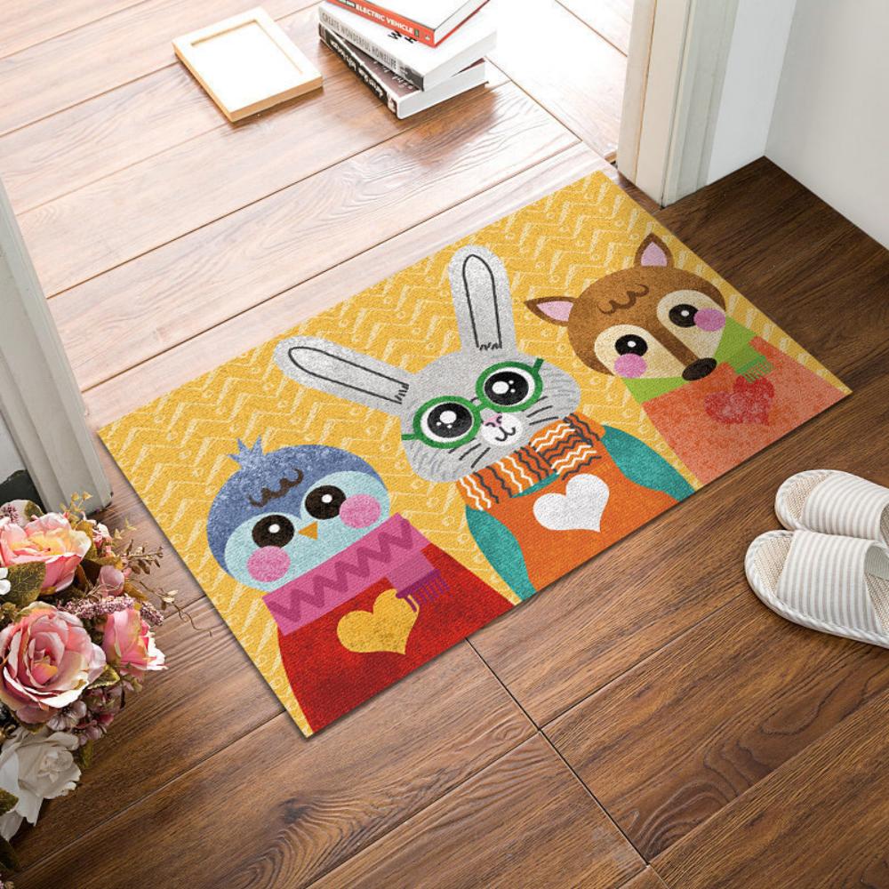 

Cute Cartoon Lion Animal Welcome Rug Doormat Print Floor Mat Living Room Bedroom Hallway Entry Foot Mat Fun Decor Kid Room 50x80cm