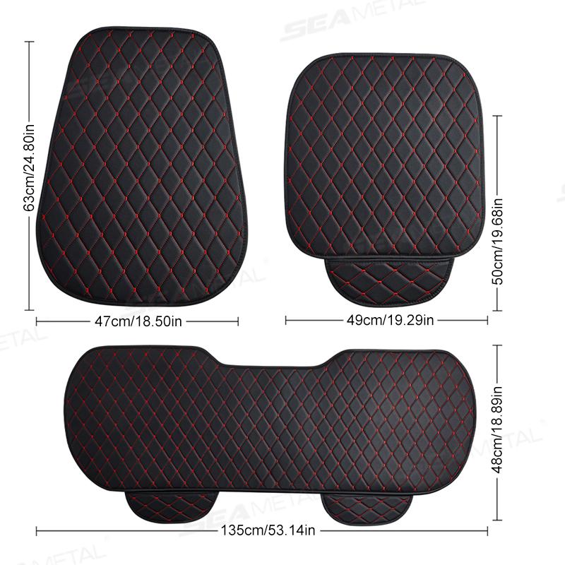 SEAMETAL Car Seat Covers Breathable Front Rear Seat Protector Anti Scratch Seats Cushion Four Seasons Car Seat Cover Accessories