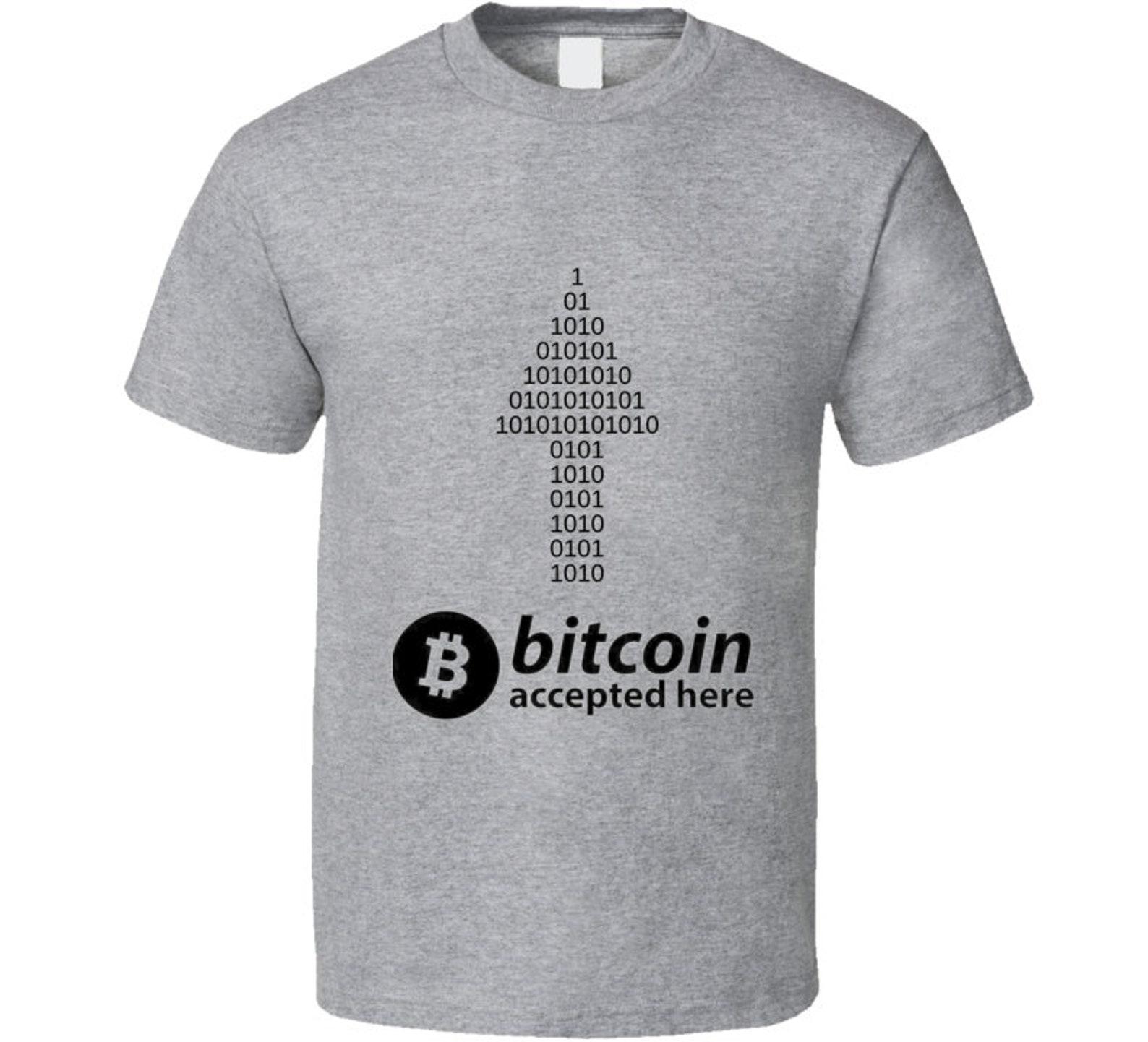 Bitcoin Binary Arrow T Shirt L