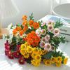 Little Daisy Chamomile Artificial Flower Arrangement - Dried Silk Bouquet for Table Decor and Photo Props.