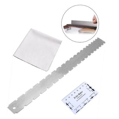 20 X 20cm Neck Notched String Fret Slot Depths Sliver White