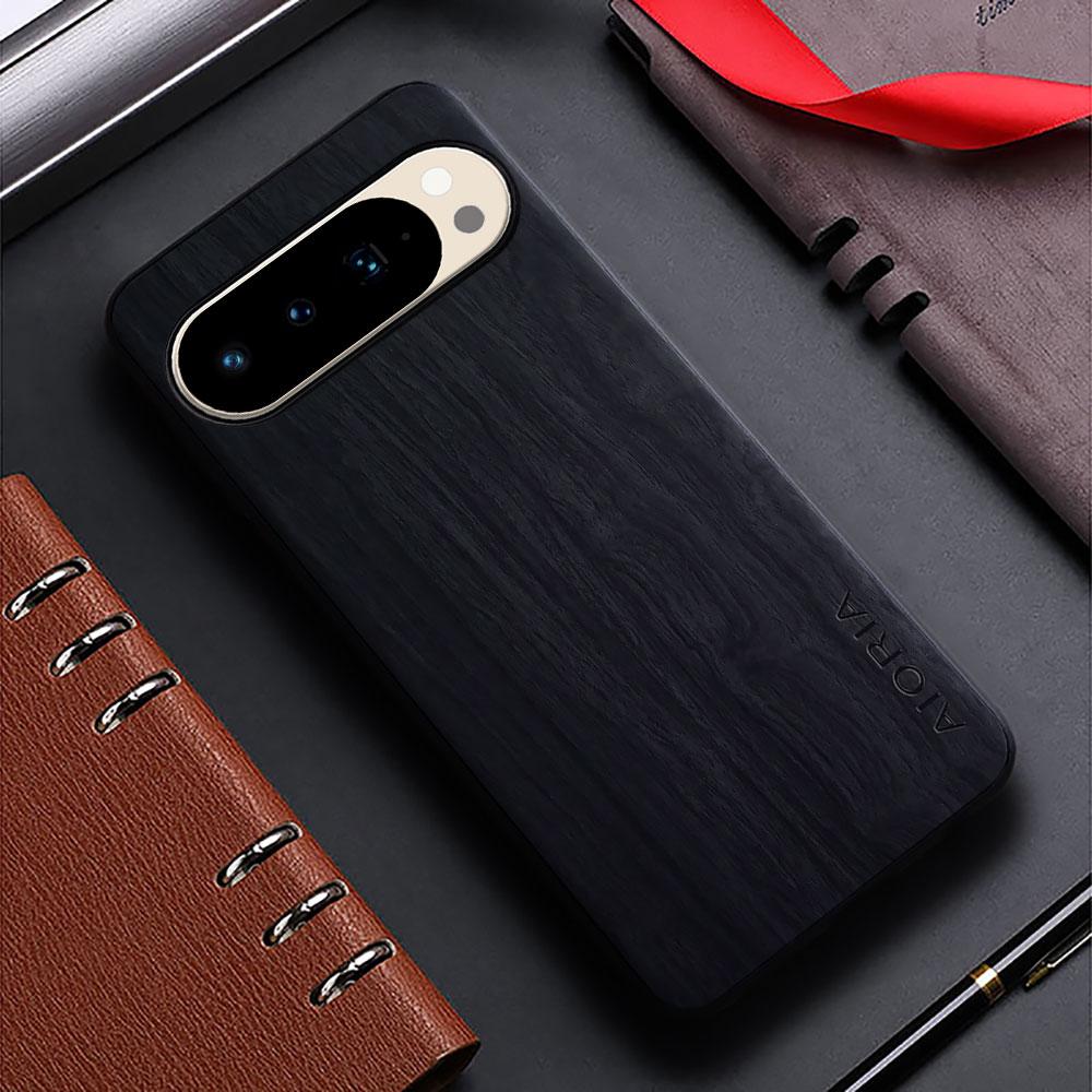 Bamboo Wood Pattern Leather Case for Google Pixel 10 9 8 7 6 5 Pro 9A 8A 7A 6A 5A 4A Funda Unique Cover for Pixel 10 Pro Xl Case