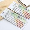 Reusable Silver Straw Set 304 Stainless Steel Straw Straight Bent Drinking Straw With Cleaning Brush Home Bar Accessories