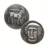 1 stk. Antik græsk mytologi Merkur Hermes Sølvmøntmærke Metalmærke Håndværkspynt Gave Kopi