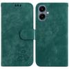 For Samsung Galaxy A07 5G Wallet Case Tiger Imprint Leather Shockproof Phone Cover with Wrist Strap