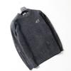 Export Surplus High-Quality Men's Sweater with Cut Tags, Embroidered Long-Sleeve Crew Neck, Winter Korean Style Loose Knitwear for Young Men