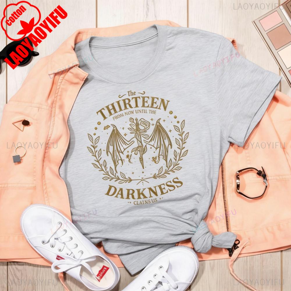 Retro The Thirteen Throne Of Glass Shirt From Darkness Claim Us Tshirt Bookish Gift Unisex Unisex Tees Streetwear New Style