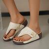 Fashion New Summer Sandals Women Big Size Platform Wedges Sandals Slippers Non-Slip Open Toe Flip Flops Ladies Comfortable Beach Shoes