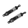 2PCS RC Shock Absorber FourWheel Drive Damper Aluminium Alloy for 1 16 Remote Control Monster(Black )