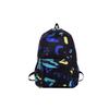 Schultasche Lässige Graffiti-Schultasche Neue koreanische Version für Herren ins Style vielseitiger Rucksack für Grundschüler Mittelschüler Harajuku