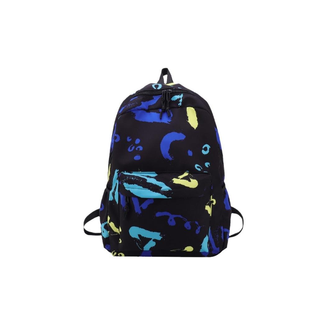 Schultasche Lässige Graffiti-Schultasche Neue koreanische Version für Herren ins Style vielseitiger Rucksack für Grundschüler Mittelschüler Harajuku