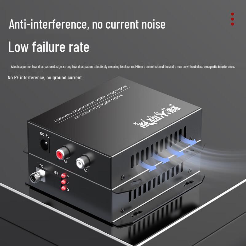 Einkanaliger bidirektionaler Audio-Glasfaser-Transceiver