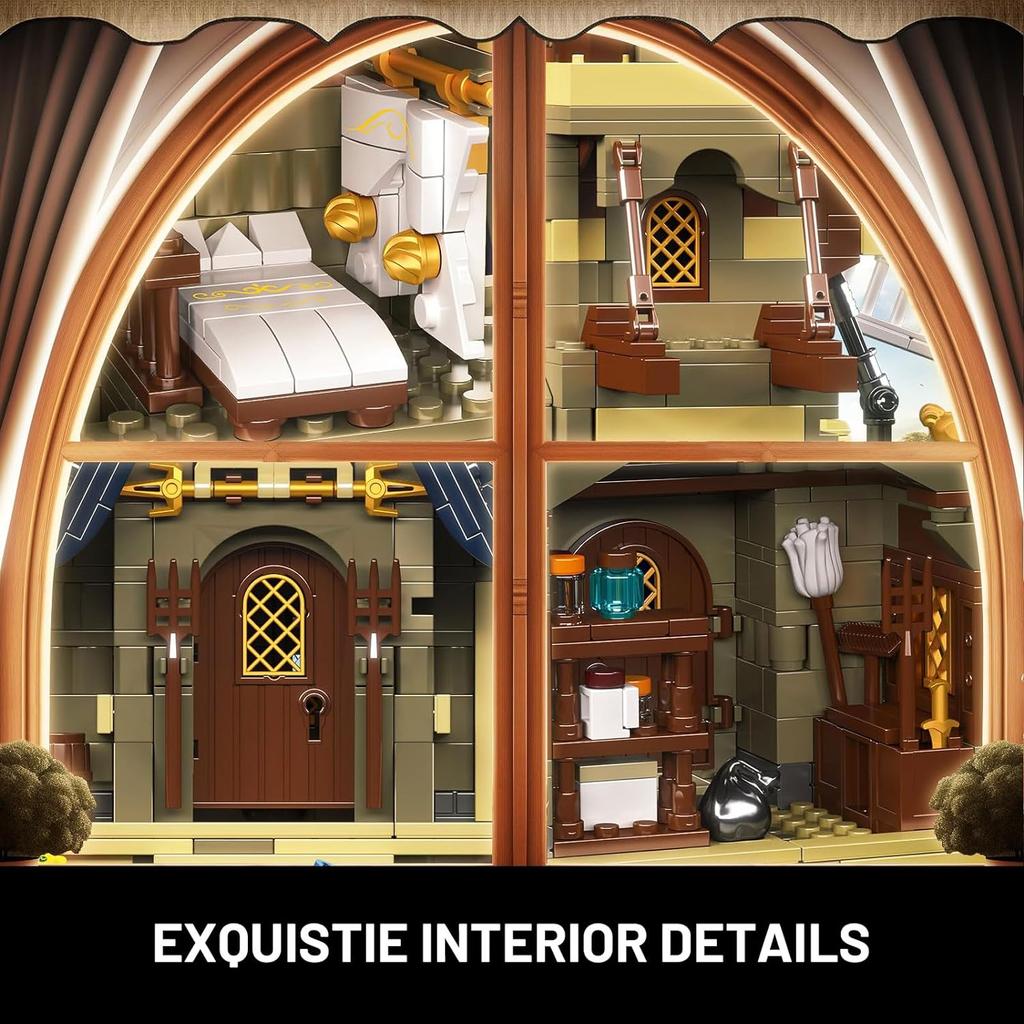 MOULD KING 10060 Medieval Building Block The MOC-138190 Windmill Model European Century Brick Toys Assembly Kids Christmas Gift