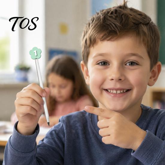 Classroom Grouping Labels 30PCS Numbered Pencil Toppers, Reusable Prevent Confusion Labels, Management System Plastic Tracking Marker Clips,
