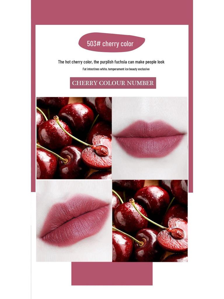 Cinnamon Milk Tea Non-Fading Waterproof Lipstick: Non-Stick, Bare Face Friendly, Instant Delivery