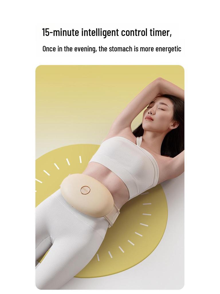PGG W2 Waist Massage: Red Light, Hot Compress, Bianstone Kneading, 2500 mAh Warm Abdomen Moxibustion.