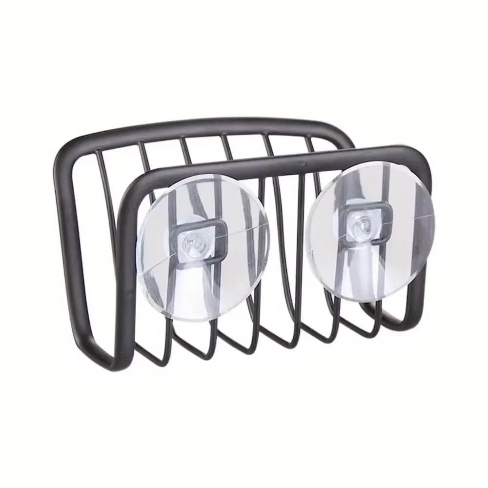 No-Drill Sponge Holder Wall-Mounted Sink Sponge Rack Sink Drain Stand  Kitchen Supplies