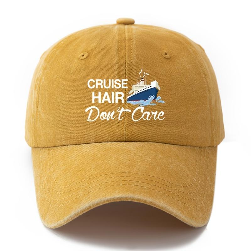 Casual style unrestrained print, adjustable hip-hop hat with curved brim, outdoor sports truck driver hat