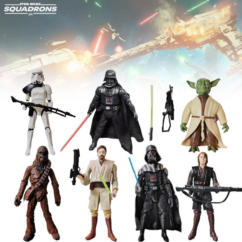 Star Wars Akční figurky Černý Sith a Bílý Clone Trooper 3,75 palce Kloubové PVC Sběratelské předměty