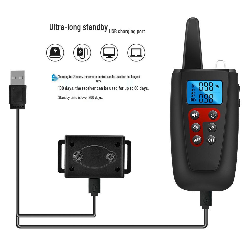 Waterproof Smart Remote Dog Trainer - Multi-Mode Bark Control for Two Dogs