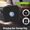 VW Car Charging Gun Bag Oxford Cloth Gun Cables Storage Box Auto Accessories For Volkswagen VW Scirocco Jetta Beetle Golf Passat