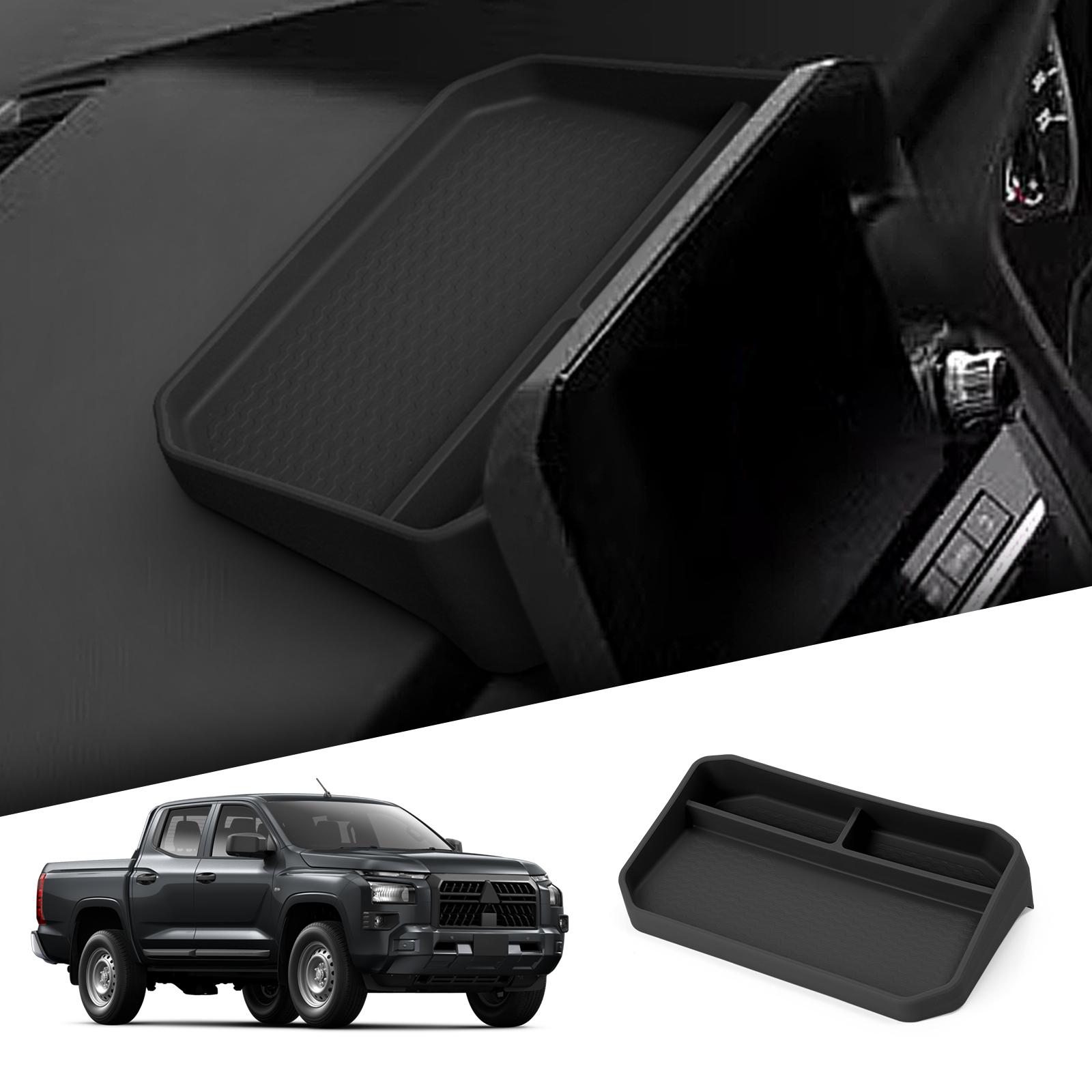 

for Mitsubishi Triton 2024 2025 Car Dashboard Tray Center Console Hidden Storage Box Behind Screen Tidying