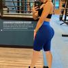 Damen-Workout-Shorts, gerüschte Po-Lifting-Booty-Shorts, hohe Taille, strukturierte Yoga-Shorts, Sport-Laufshorts, Leggings zur Bauchkontrolle