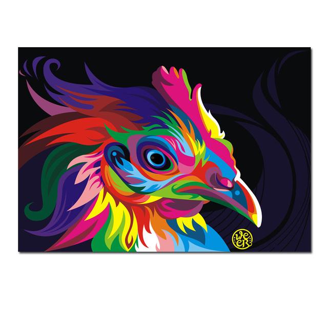 Poster e stampe di animali Pittura a olio Astratta Gorilla Pittura su tela Cane Immagini a parete per soggiorno Quadro Home Decor