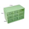 Transparent Nine-Grid Desktop Storage Box for Jewelry and Cosmetics