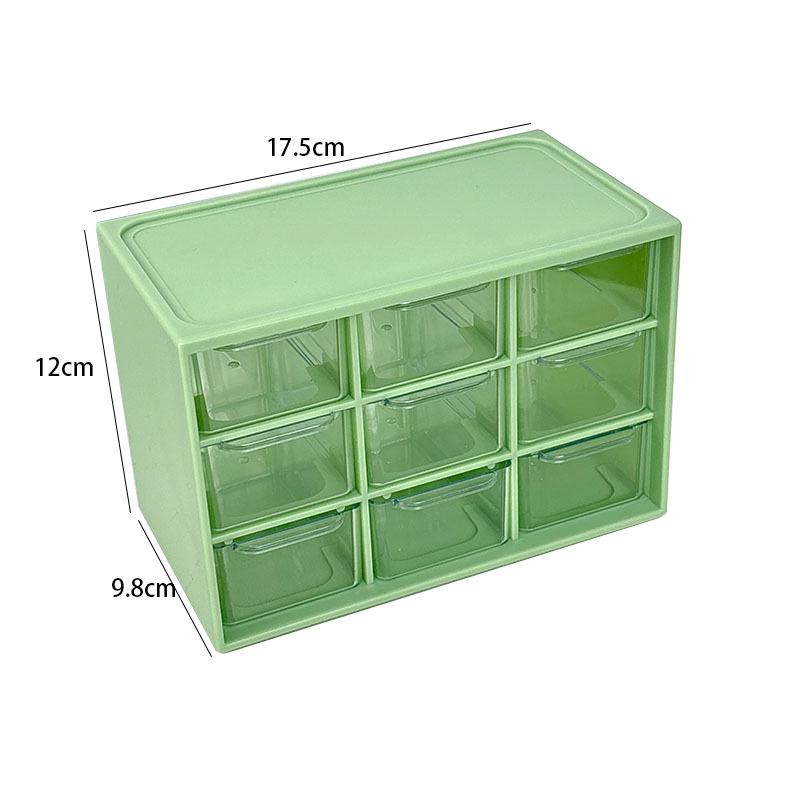 Transparent Nine-Grid Desktop Drawer for Jewelry & Cosmetics