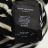 SAINT LAURENT made in Italy Border Pattern Short sleeve V neck knit XS Women Used