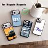 Top Airplane Boeing 777 Phone Case For Magsafe Wireless Charging For iPhone17,16,15,14,13,12,11 Plus,Pro Magnetic