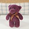 One-piece Teddy Bear Pendant Keychain with Bow Tie - Plush Toy Doll.
