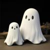 Halloween Decorative White Ghost Ornaments, Cute Party Yard Desk Decor, Study Room Tabletop Figurine Gift