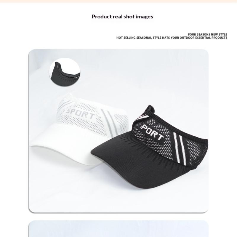 Outdoor Sport Sun Hat Caps Women Empty Top Hat Golf Tennis Hat Breathable Visor Baseball Cap Hiking Hat Cap For Women Men Summer