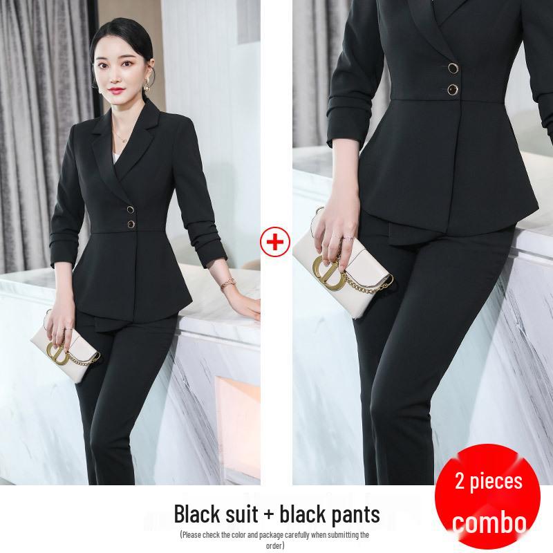 Women's Professional Goddess Style Suit Set - Autumn/Winter Formal Workwear