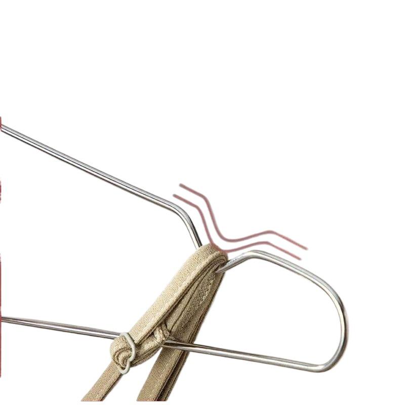 Stainless Steel Traceless Clothes Hanger Hook - Solid & Thickened for Adult Clothing Drying Rack