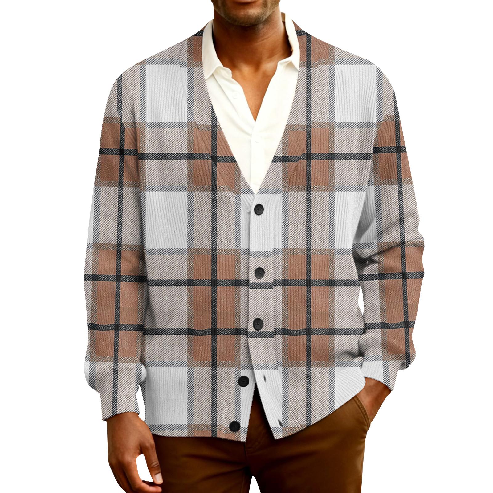 

Мужской кардиган с длинным рукавом, рубчатой вязки XL белый